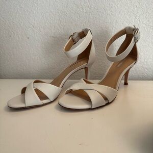 Cream Antonio Melani Elegant Strappy Heels